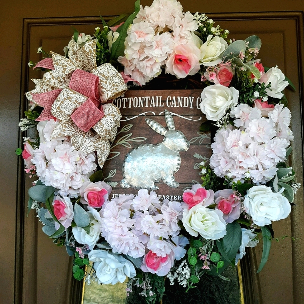 Handmade Easter/Spring Wreath for front door